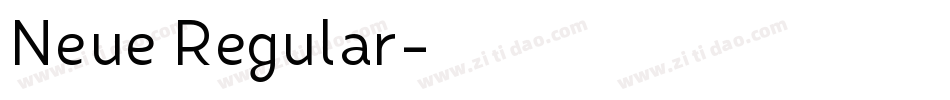 Neue Regular字体转换